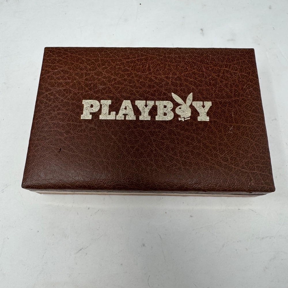 Vintage 1978 Playboy Anniversary Design VIP Playing Cards‎ Set Double Deck Box